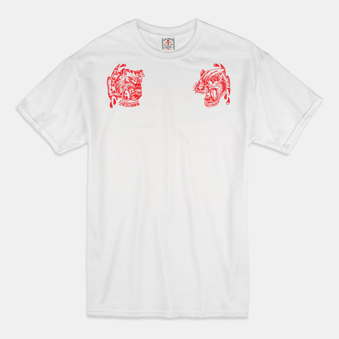 Angry Animals T-Shirts white/red