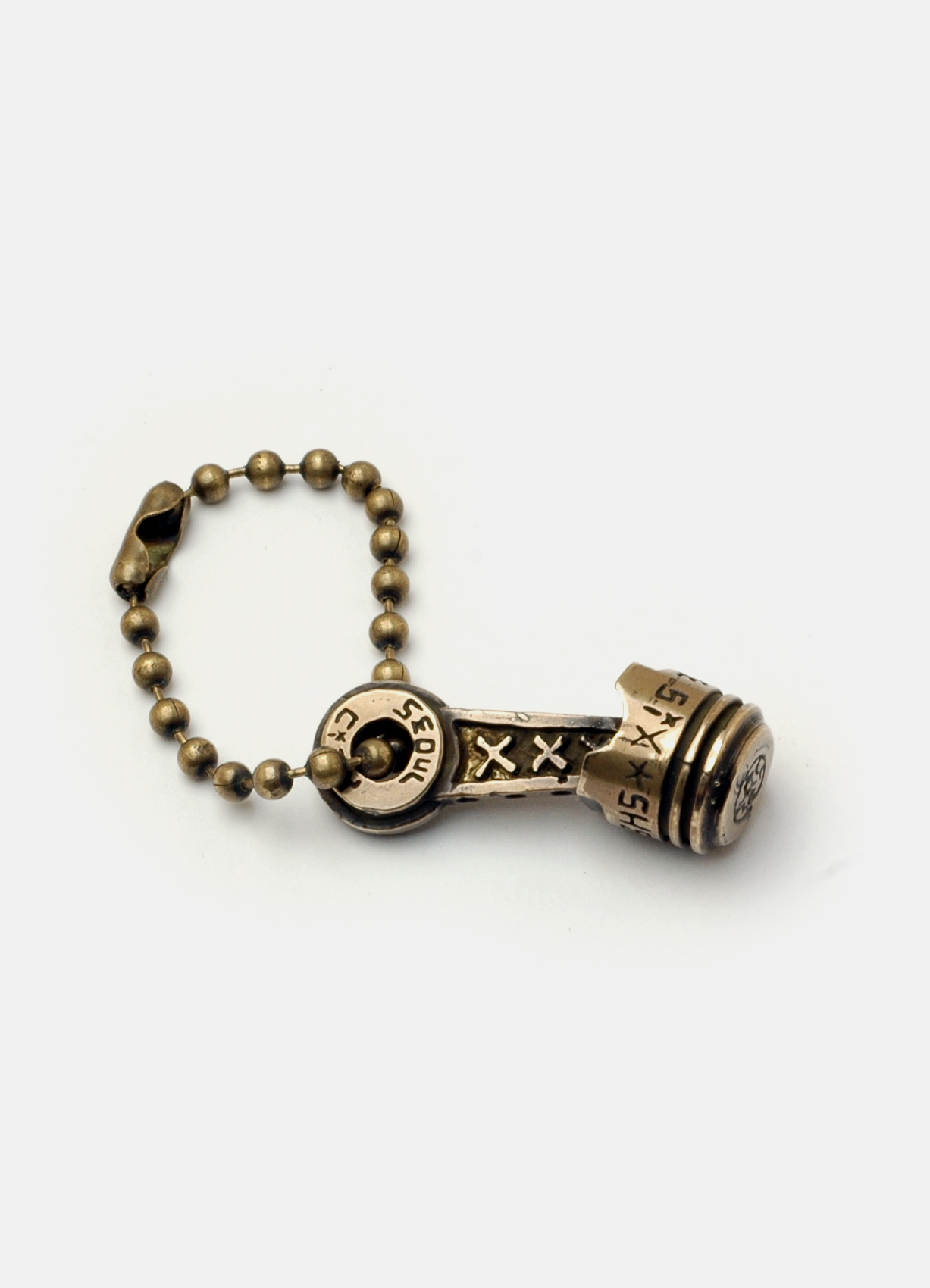 Piston Brass ball chain Key Holder