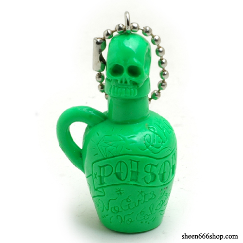 Poison Bottle Resin KeyChain_Green
