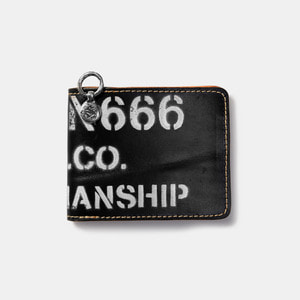 575 Leather Wallet #040 BF Craftmanship Stencil black