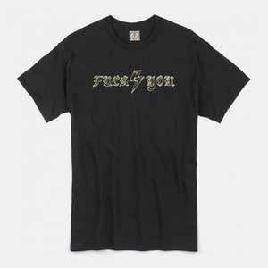 Fxxk You 02 T-Shirts black/beige