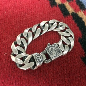 536 Link bracelet w/ Snake buckle 19cm