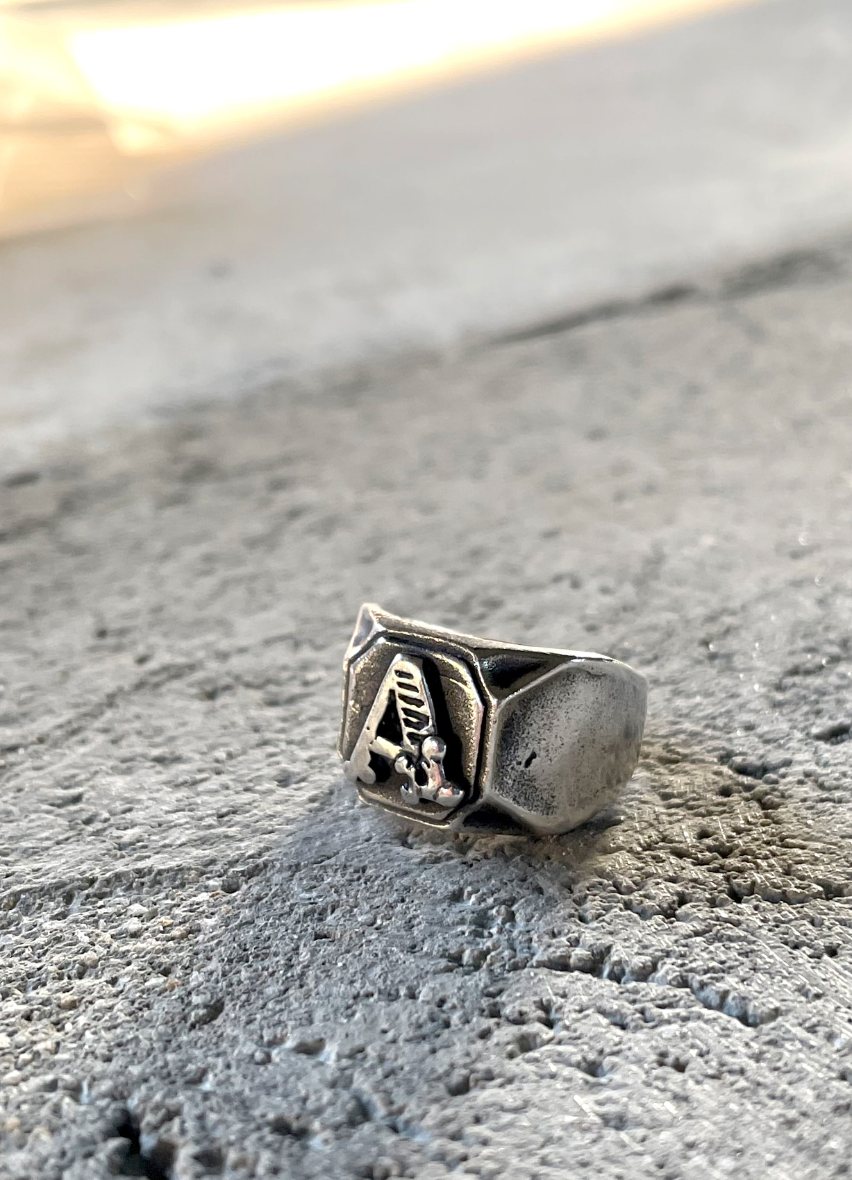 ALPHABET SILVER RING &quot;A&quot; 20호