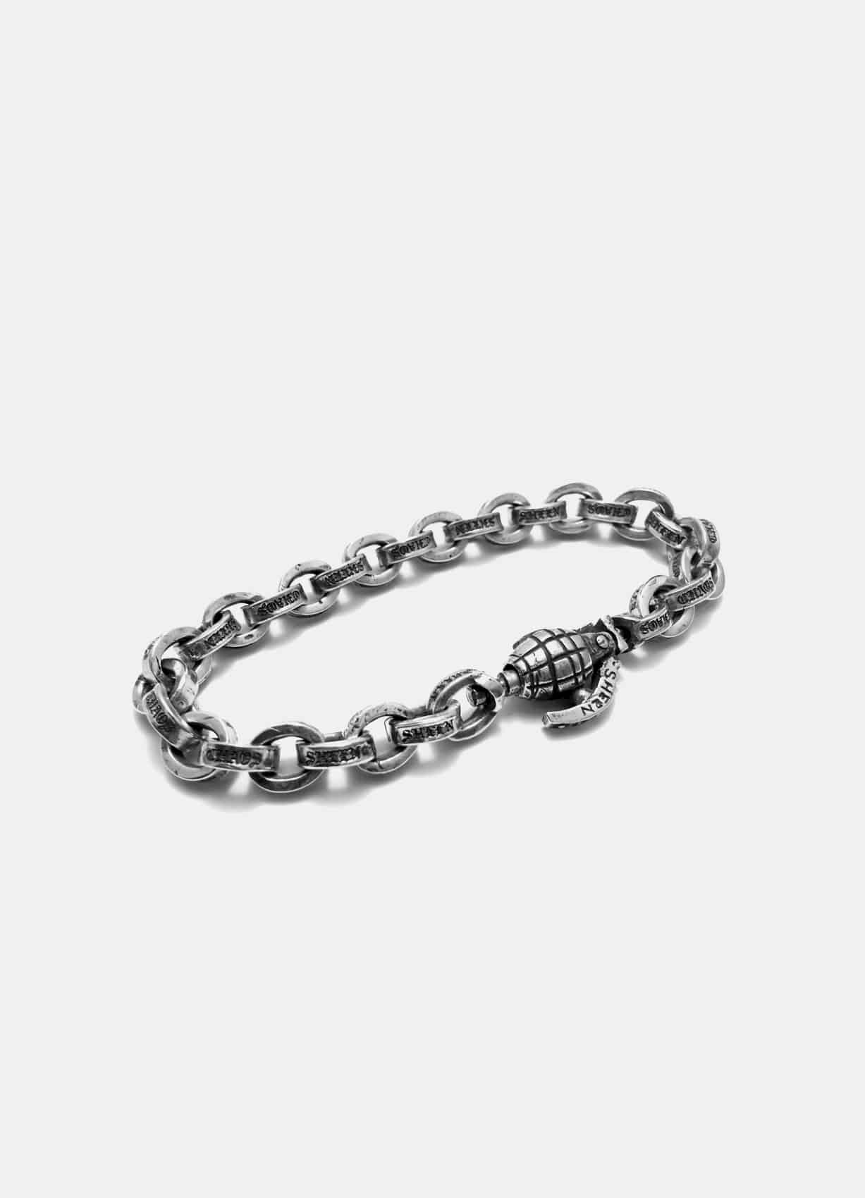 581 chain Bracelet with grenade