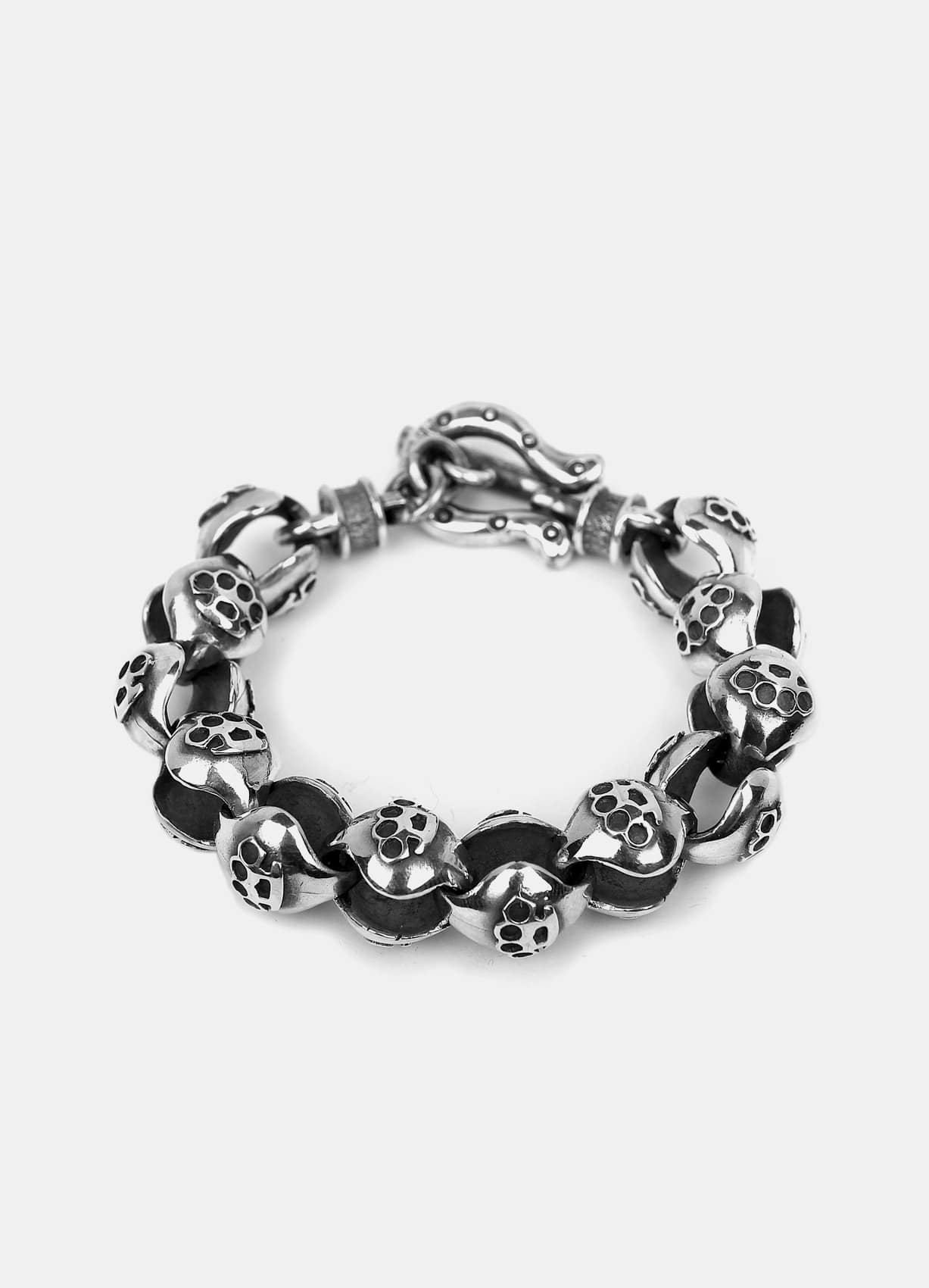 665 BrassKnuckle Silver chain bracelet