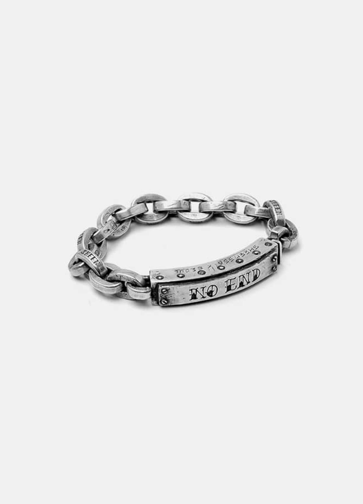 No End 505 Chain Custom Silver Bracelet