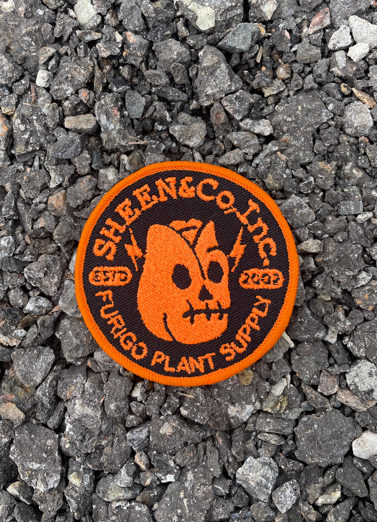 Furigo Plant Supply Embroidery Patch [Black/Orange]