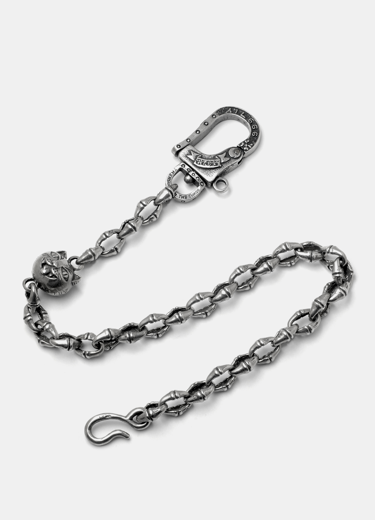 Crazy Cat Death or Glory Clip Wallet Chain