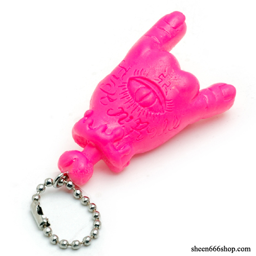 Fuck N Roll Resin KeyChain_Pink