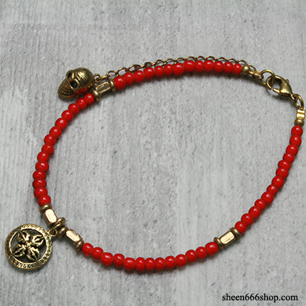Anklet Red Beads