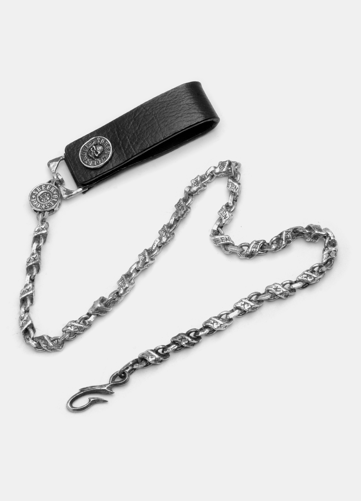 Banner Mid Silver Wallet Chain